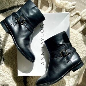 Ann Taylor Moto boots